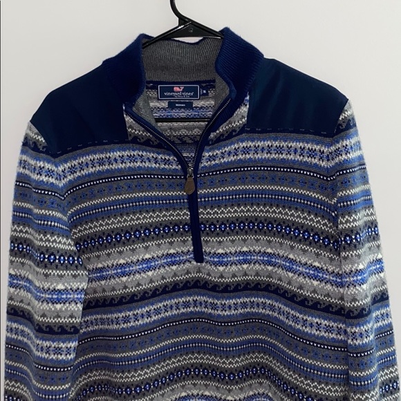 medium men’s quarter zip vineyard vines - Picture 1 of 3
